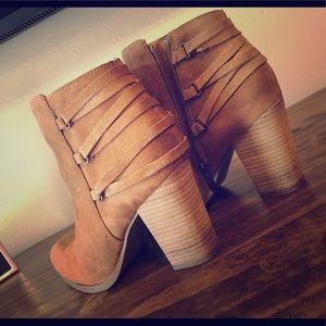 Tan Suede Booties